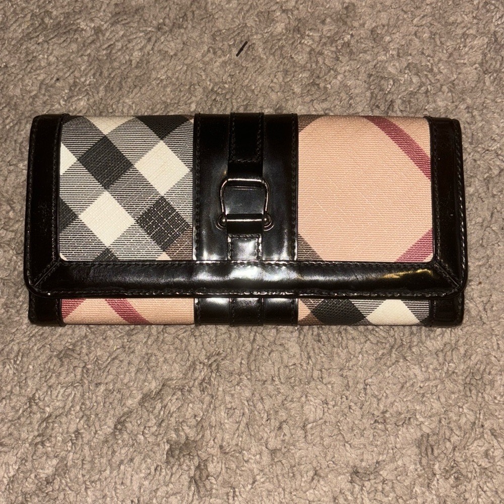Burberry check wallet